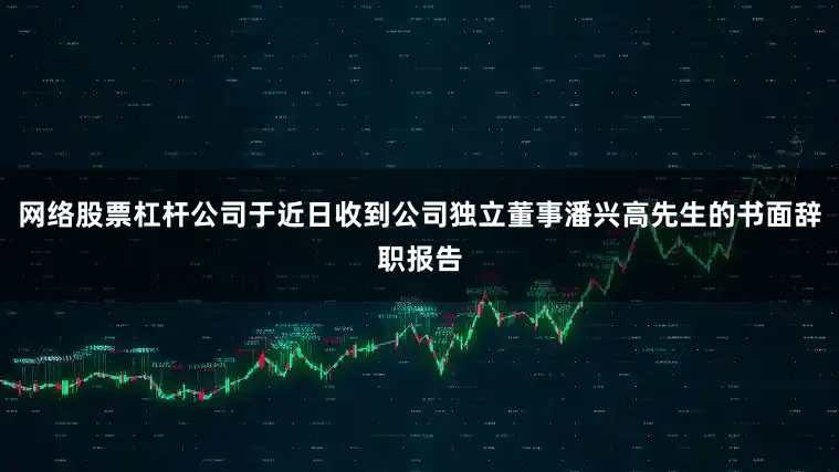 网络股票杠杆公司于近日收到公司独立董事潘兴高先生的书面辞职报告