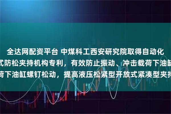 全达网配资平台 中煤科工西安研究院取得自动化钻机用液压松紧型开放式防松夹持机构专利，有效防止振动、冲击载荷下油缸螺钉松动，提高液压松紧型开放式紧凑型夹持机构自身的可靠性