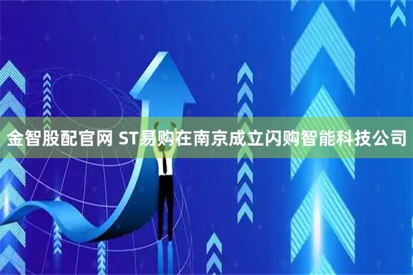 金智股配官网 ST易购在南京成立闪购智能科技公司